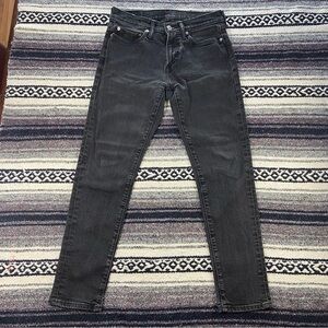 Mens Abercrombie & Fitch Dark Gray Athletic Skinny Stretch Jeans 29x27